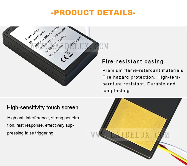Three Color Touch Sensor Switch
