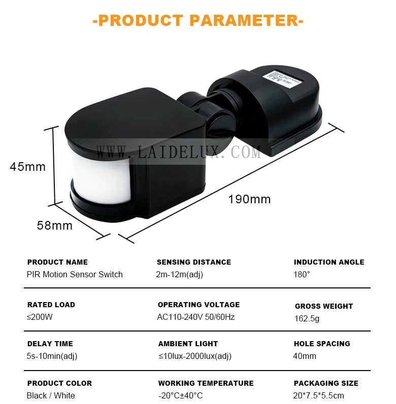 PIR Motion Sensor Switch