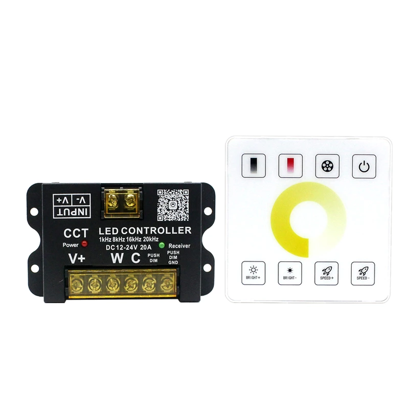 Three Color RF Wireless Full Touch Panel Dimmer