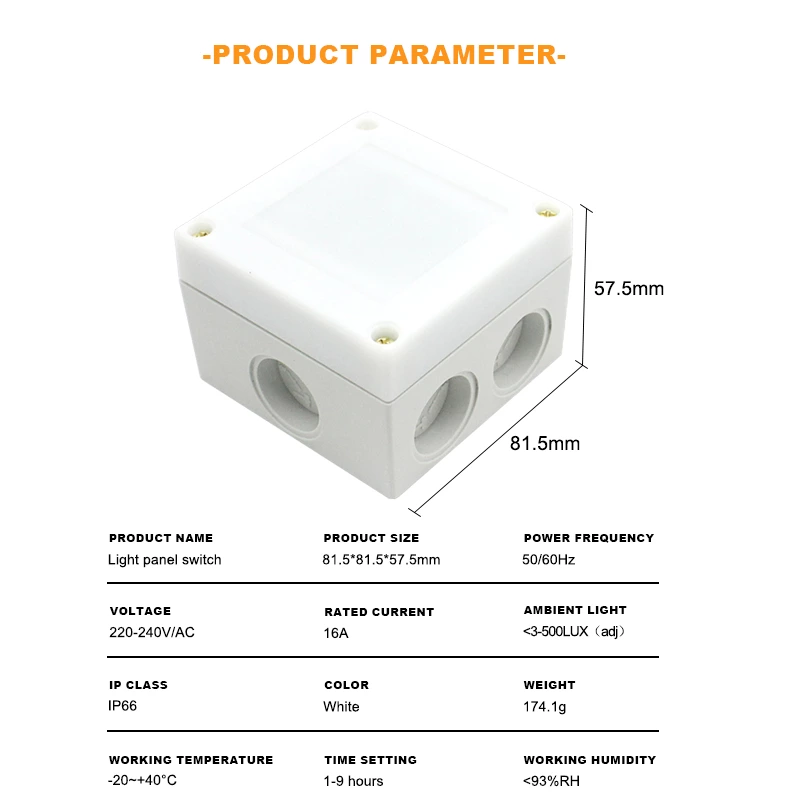 Waterproof Light-Controlled Switch