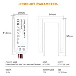 2-Button Single-Color Mirror Touch Switch (with Defogger)