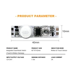Built-in Integrated Dual-Mode Switch(Touch & Motion Sensing)
