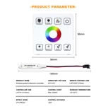 Wireless panel RGB water flow controller