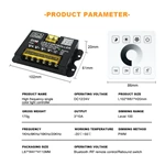 Single Color RF Wireless Full Touch Panel Dimmer