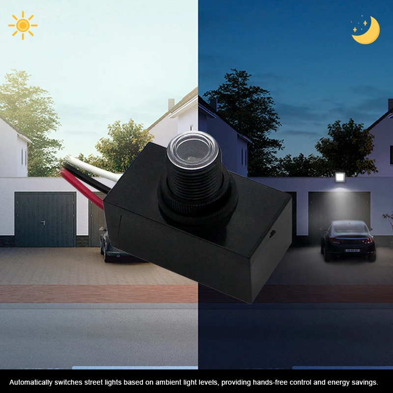 Dusk-to-Dawn Electronic Photocell Sensor Switch