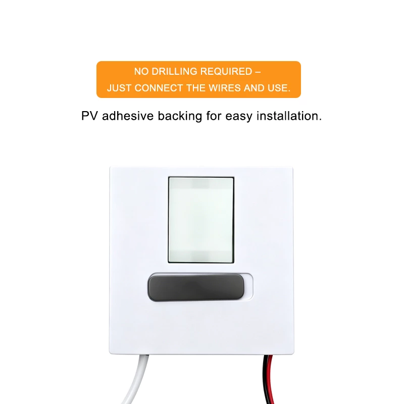 LED Mirror Touch Sensor Switch with US Plug（DoubleColor Without Defogging）