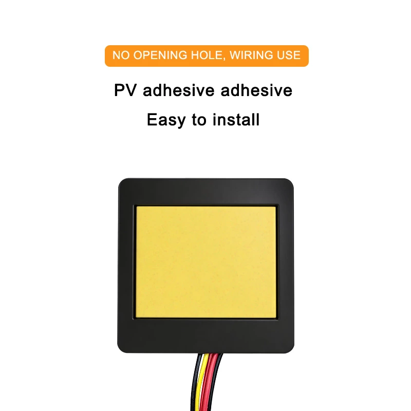 Three-color single-control mirror touch switch