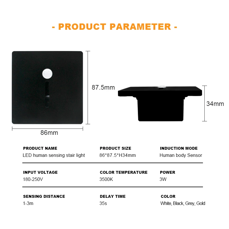 Human Body Sensor Step Stair Light(N11)