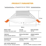 Embedded radar sensor switch