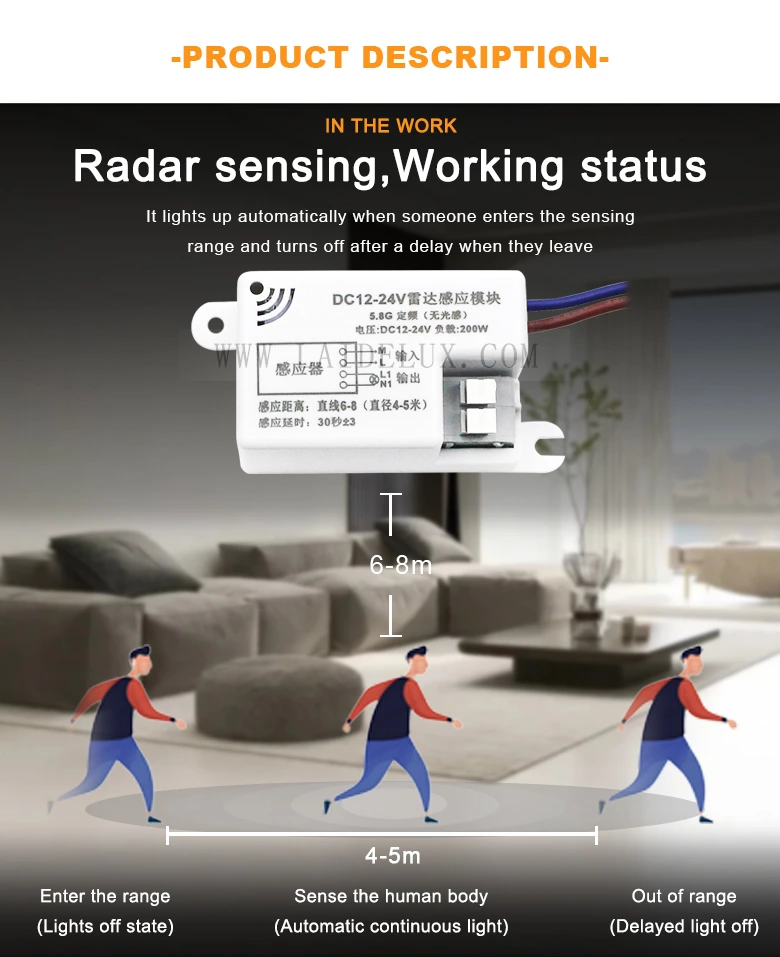 5.8G fixed frequency low radar module