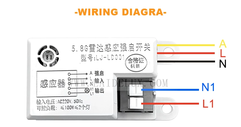 Microwave Radar Motion Sensor Light Switch