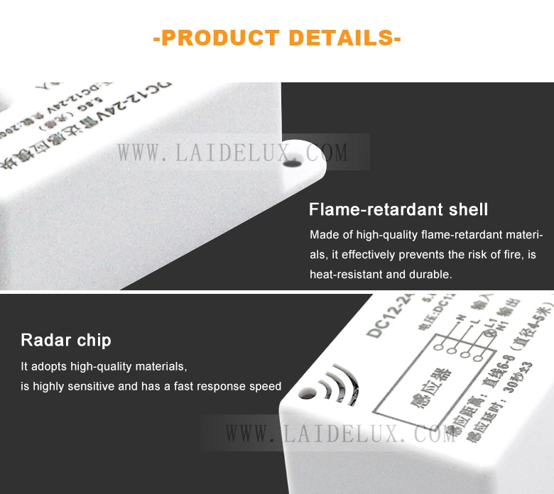 5.8GHz Microwave Radar Motion Sensor Switch