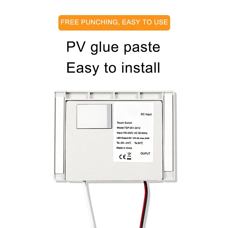 Single Key Monochrome Mirror Light Touch Sensor Switch