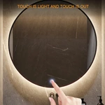 Three color single control mirror touch switch