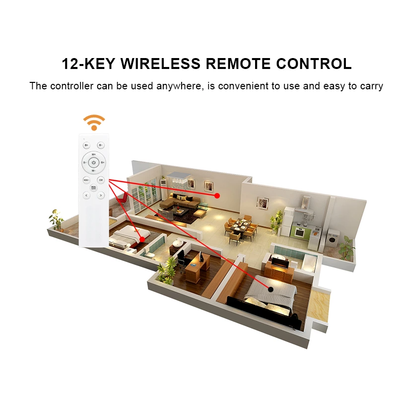 Wireless double color water flow controller
