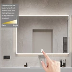 Single Key Monochrome Mirror Light Touch Sensor Switch