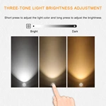 Three color single control mirror touch switch