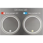 LED Mirror Touch Sensor Switch with US Plug（Single Color With Defogging）