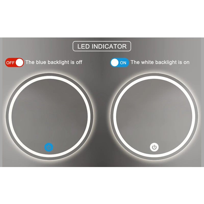 Monochrome single-control mirror touch switch