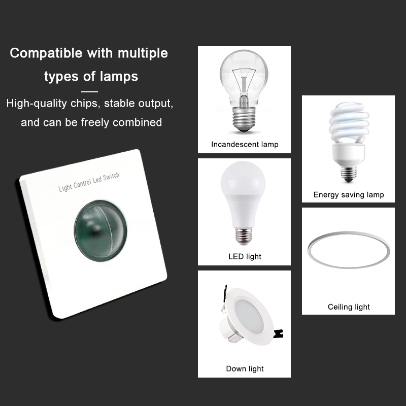 Wall Mounted Photocell Sensor Switch