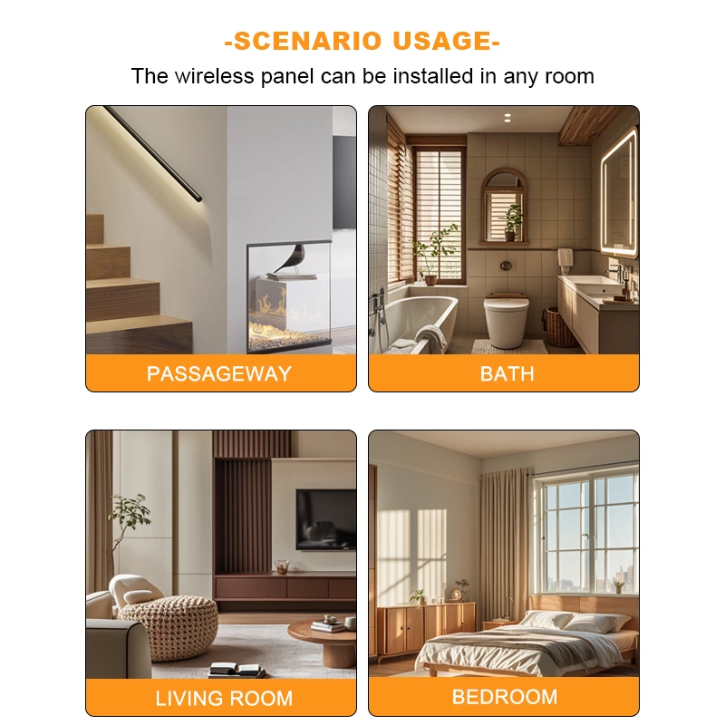 Three Color RF Wireless Full Touch Panel Dimmer