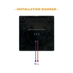 86 Type Wall-Mounted LED Human Body Motion Sensor Stair Light