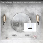 LED Mirror Touch Sensor Switch with US Plug（Single Color With Defogging）
