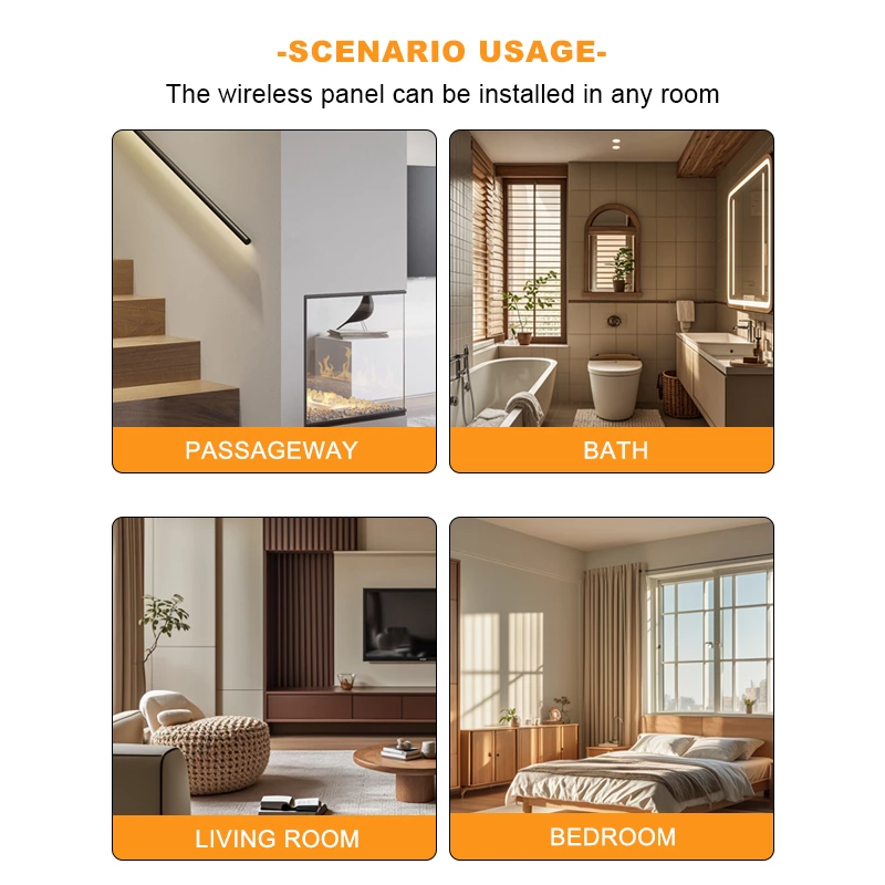 Single Color RF Wireless Full Touch Panel Dimmer