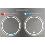 Three color single control mirror touch switch