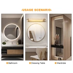 LED Mirror Touch Sensor Switch with US Plug（Single Color With Defogging）