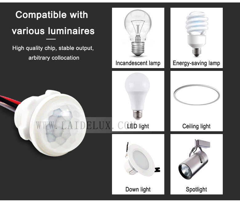 Automatic Light Sensor IR Detector Switch