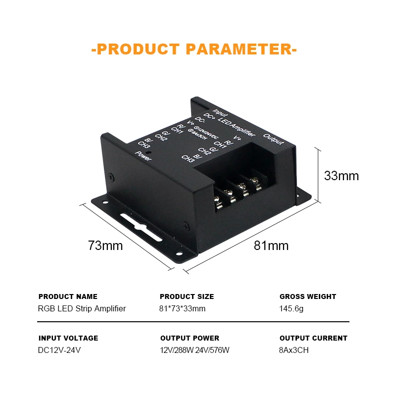 RGB Strip LED Amplifier Controller