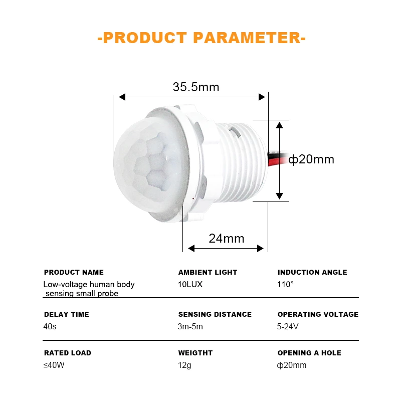Automatic Light Sensor IR Detector Switch