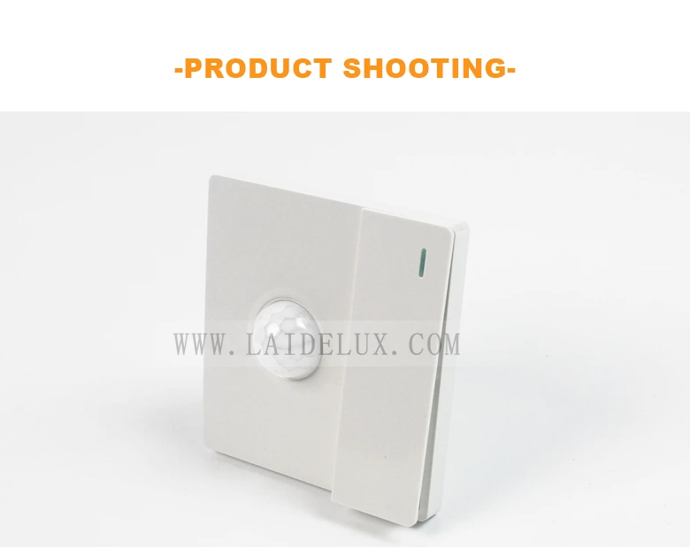 Human sensor panel switch