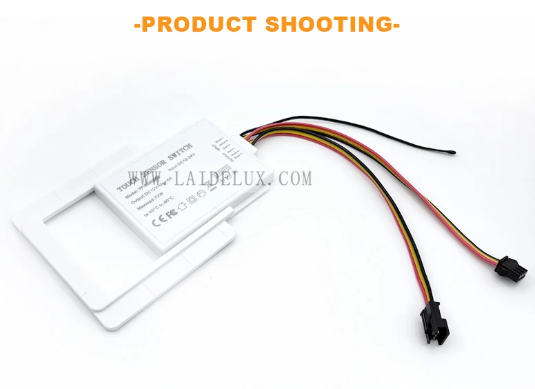 3-Button 3-Color Mirror Touch Switch