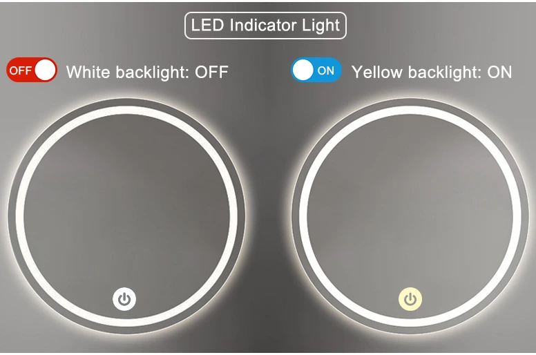 2-Button Single-Color Radar Mirror Switch