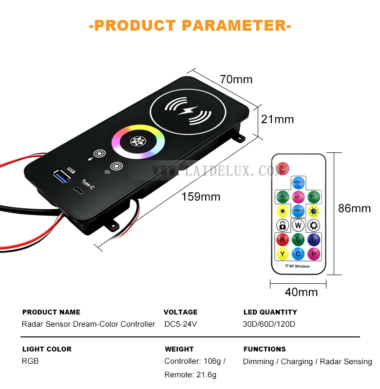 Radar Sensor Dream-Color Controller