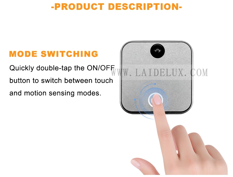 Wireless PIR + Touch Sensor Controller