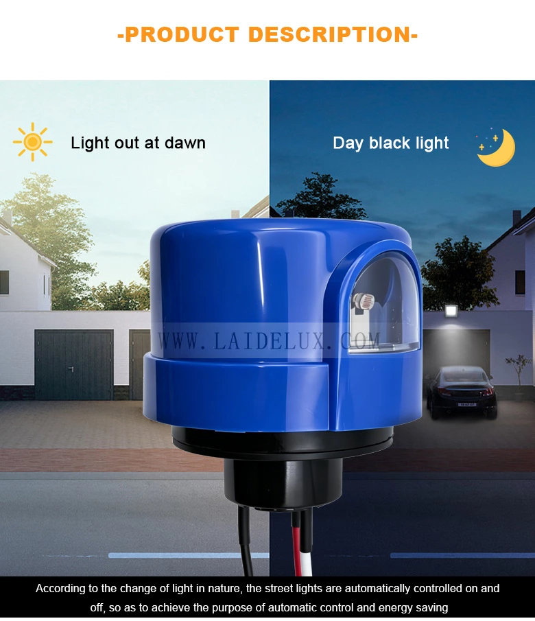LED Outdoor Light Sensor Switch
