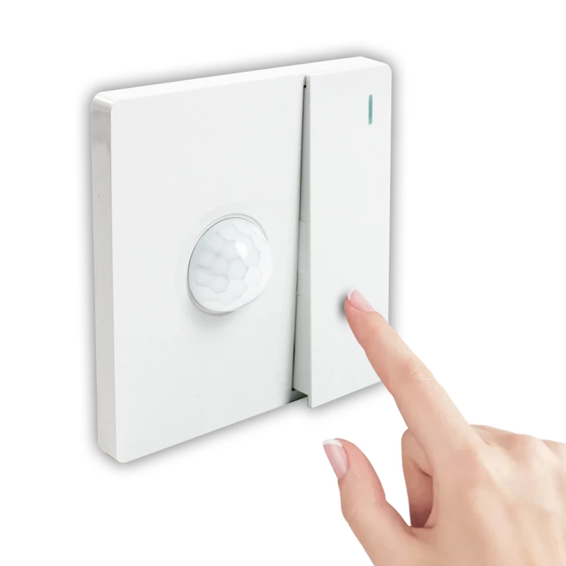 Human sensor panel switch