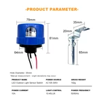 LED Outdoor Light Sensor Switch