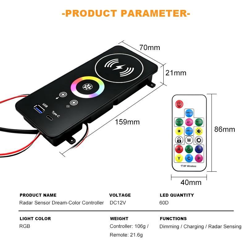 Radar Sensor Dream-Color Controller