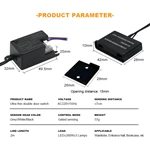 AC220V Ultra thin double door switch