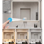 3-Button 3-Color Mirror Touch Switch