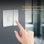 Human sensor panel switch