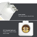 Human sensing plug lamp holder