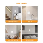 Human sensor panel switch